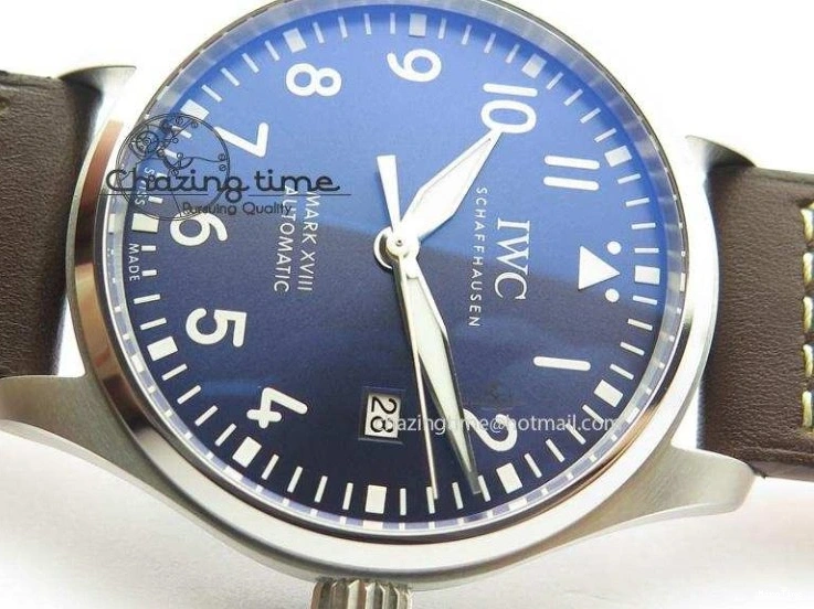 MIROTIME 0403 Mark XVIII Le Petit Prince IW327004 SS Mk Maker Best Edition Blue Dial On Brown Leather Strap A TimelessDesign 7296